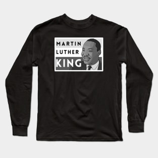 Martin Luther King Jr. in Black & White Long Sleeve T-Shirt